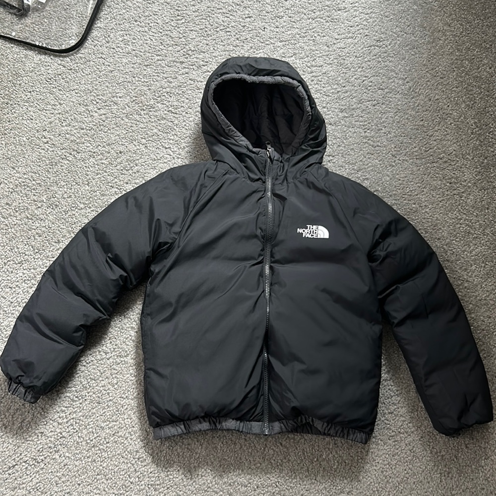 The North Face Kids Black Puffer Jacket with Hood